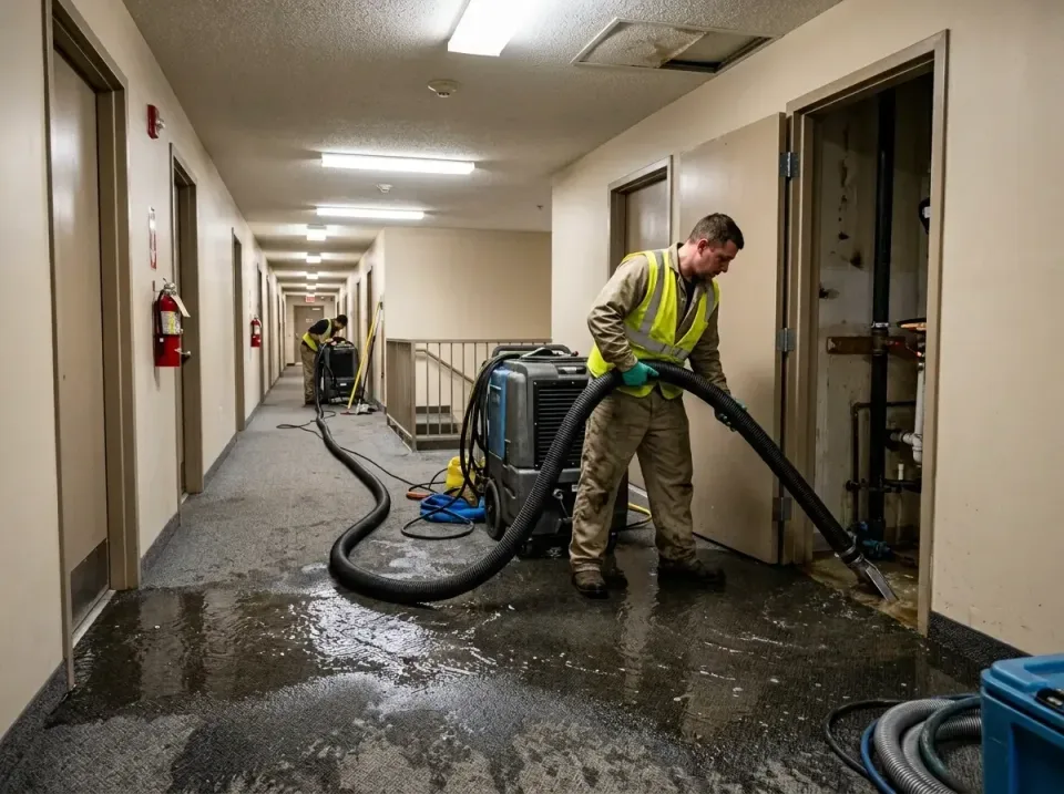multi-unit-apartment-hallway-f-005 — frequently asked questions, Emergency Burst Pipe Water Extraction & Removal in Richmond…